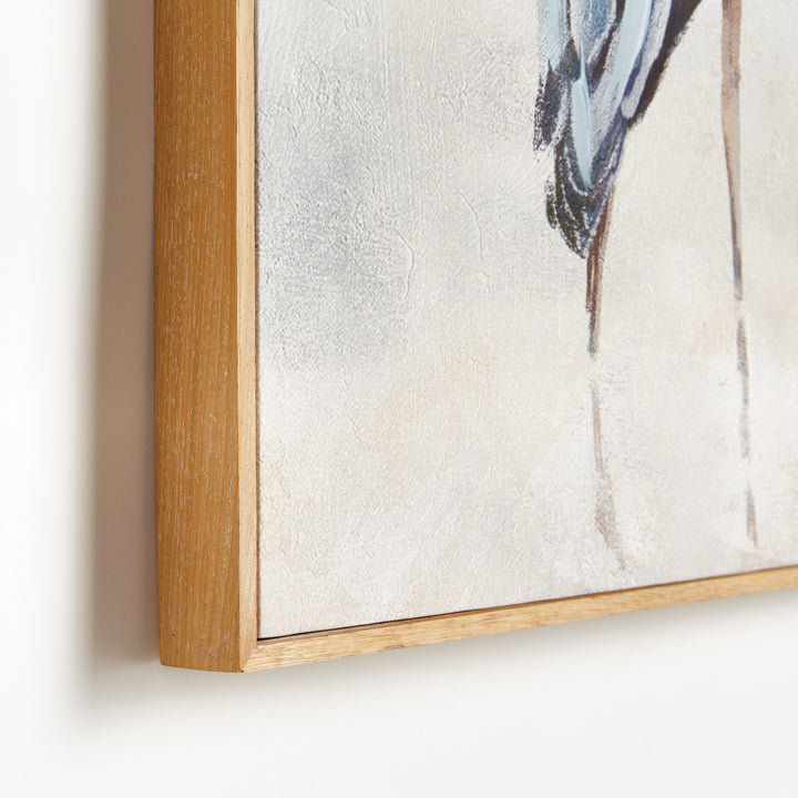 Heron Pair Giclée Canvas Prints with Wood Frames