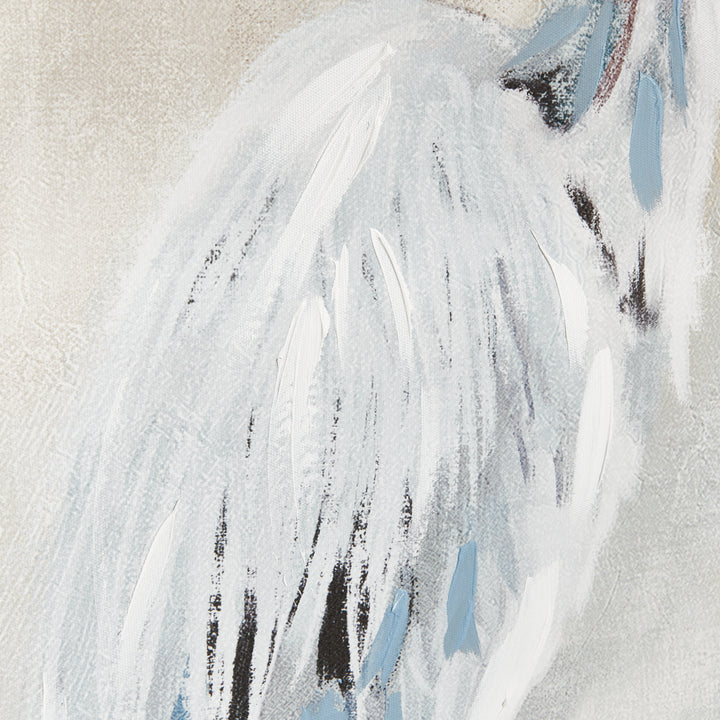 Heron Pair Giclée Canvas Prints with Wood Frames