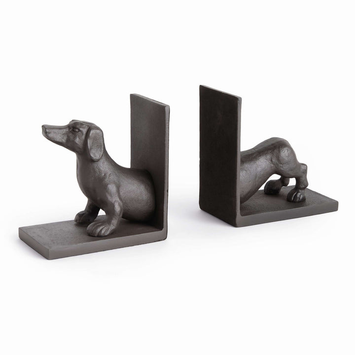 DACHSHUND BOOKENDS, SET OF 2