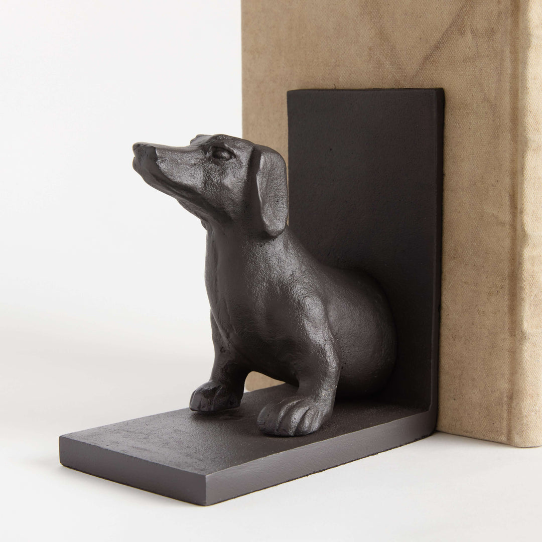 DACHSHUND BOOKENDS, SET OF 2