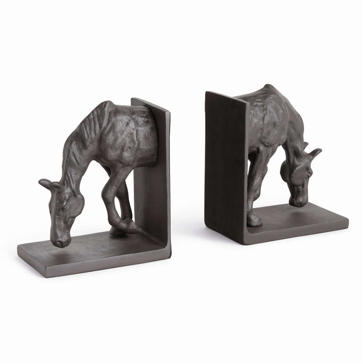 HORSE BOOKENDS, SET OF 2