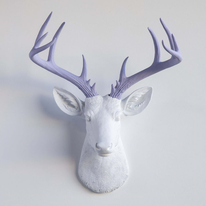 Handcrafted Faux Deer Head Wall Sculpture
