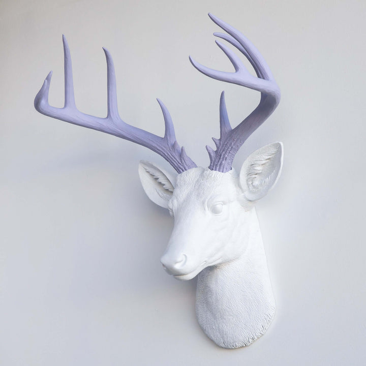 Handcrafted Faux Deer Head Wall Sculpture