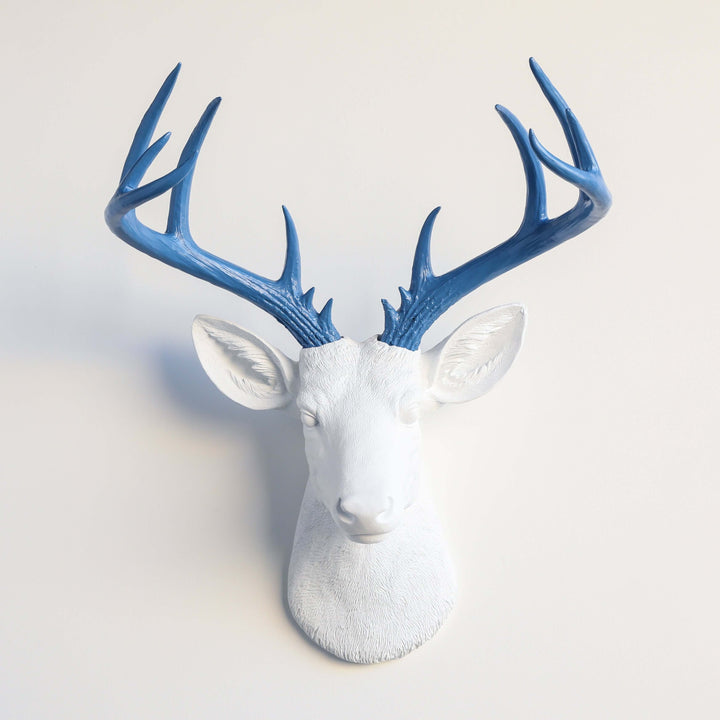 Handcrafted Faux Deer Head Wall Sculpture