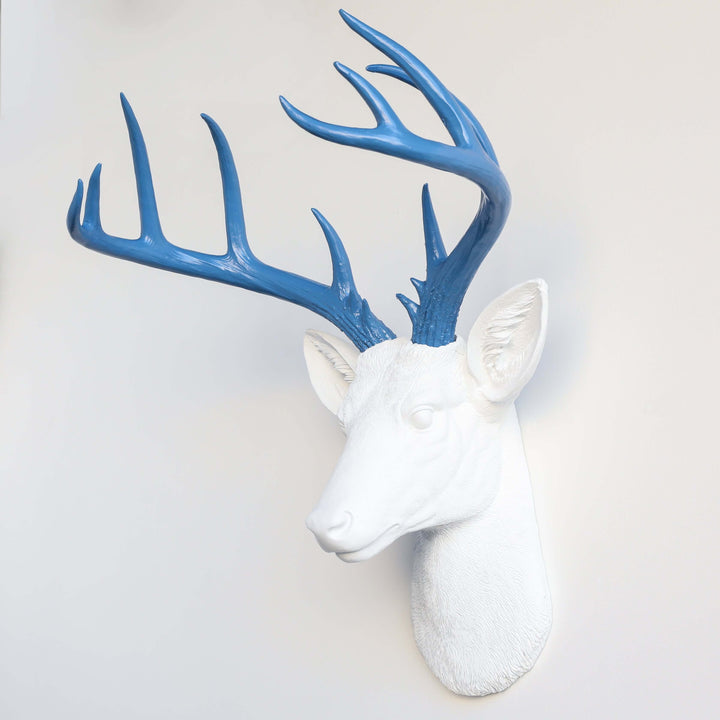 Handcrafted Faux Deer Head Wall Sculpture