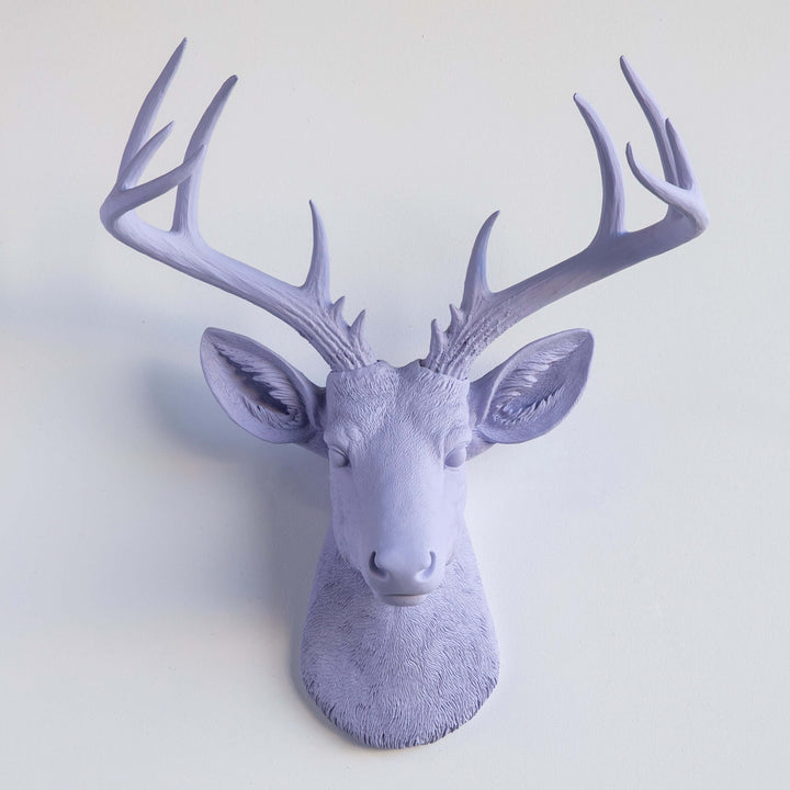 Handcrafted Faux Deer Head Wall Sculpture