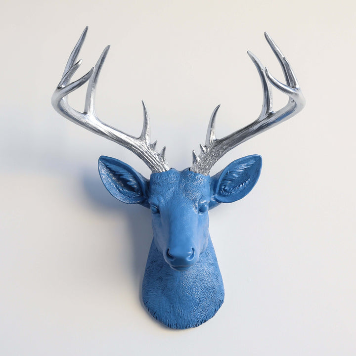 Handcrafted Faux Deer Head Wall Sculpture