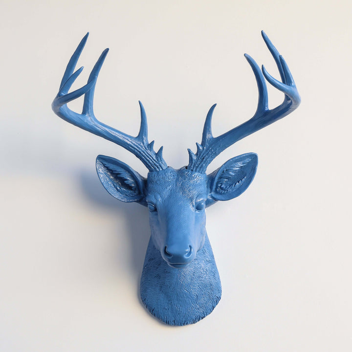 Handcrafted Faux Deer Head Wall Sculpture