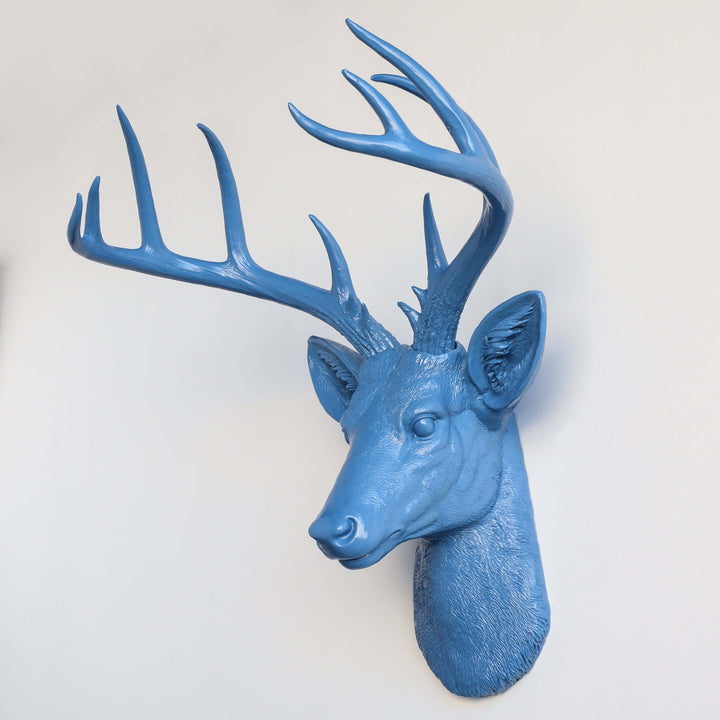 Handcrafted Faux Deer Head Wall Sculpture
