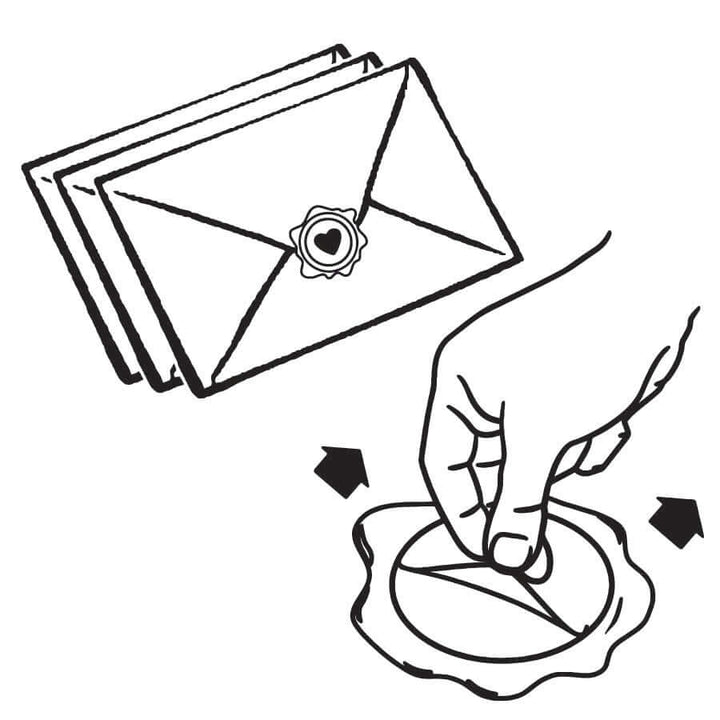 Crown Adhesive Wax Seal Stickers