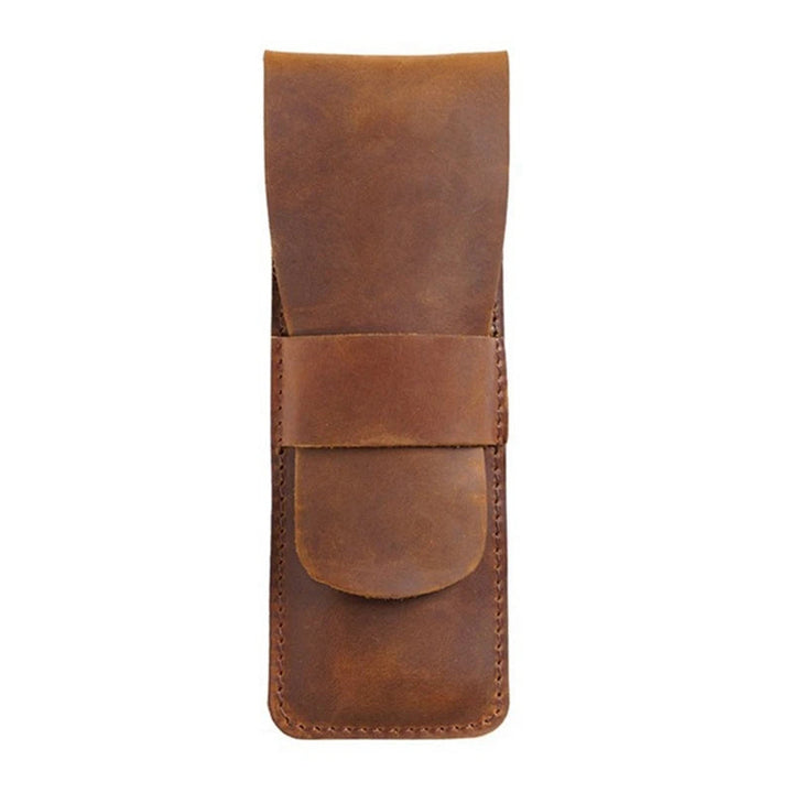 Leather Pen Holder | Handmade Leather Fountain Pen Pouch