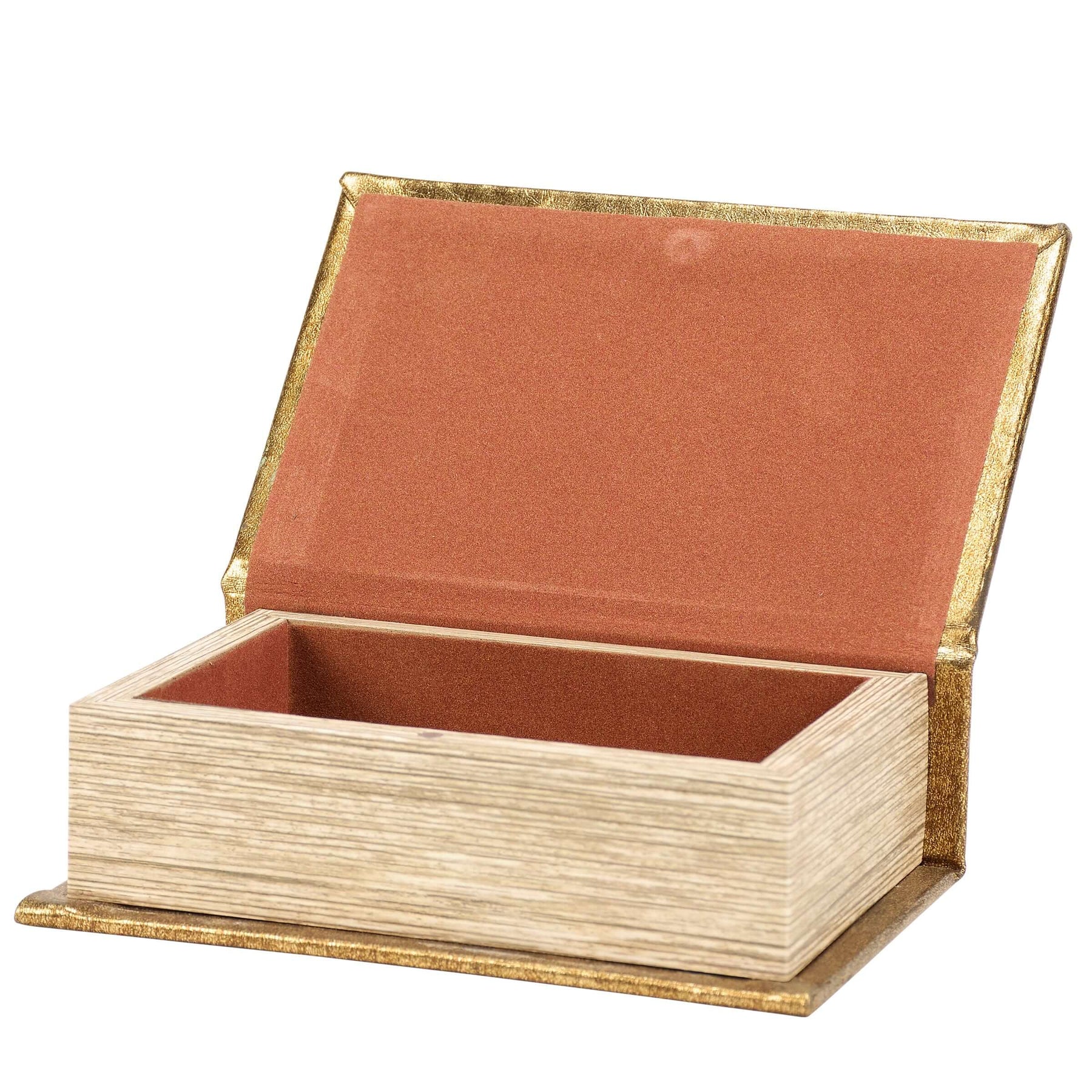Gold Peacock Book-Shaped Storage Box – Vintage Shopper
