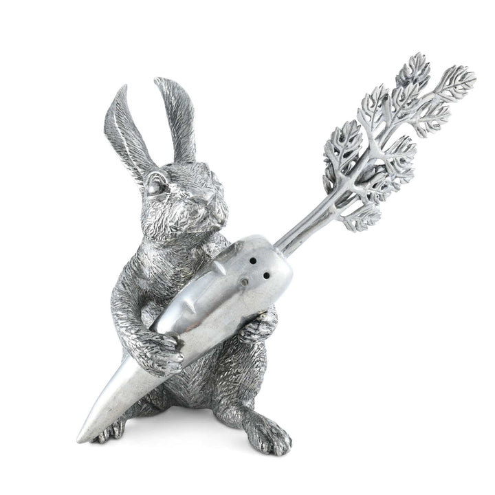 Pewter Rabbit and Carrot Salt & Pepper Shaker Set