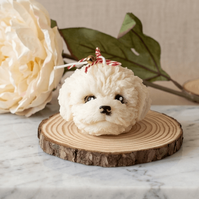 Puppy Face Soy Wax Candle