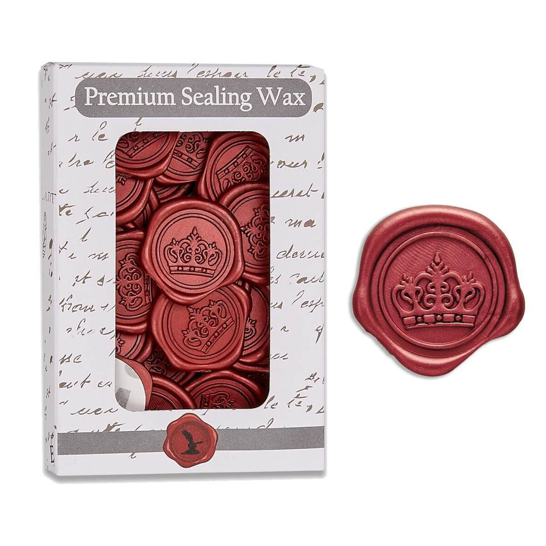 Crown Adhesive Wax Seal Stickers