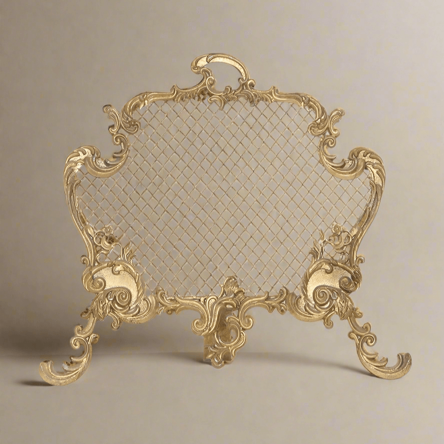 Rococo jewelry display in gold, inspired by 18th-century French elegance, perfect for showcasing earrings.