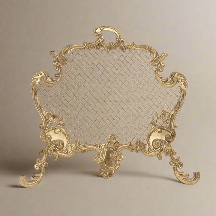 Rococo jewelry display in gold, inspired by 18th-century French elegance, perfect for showcasing earrings.