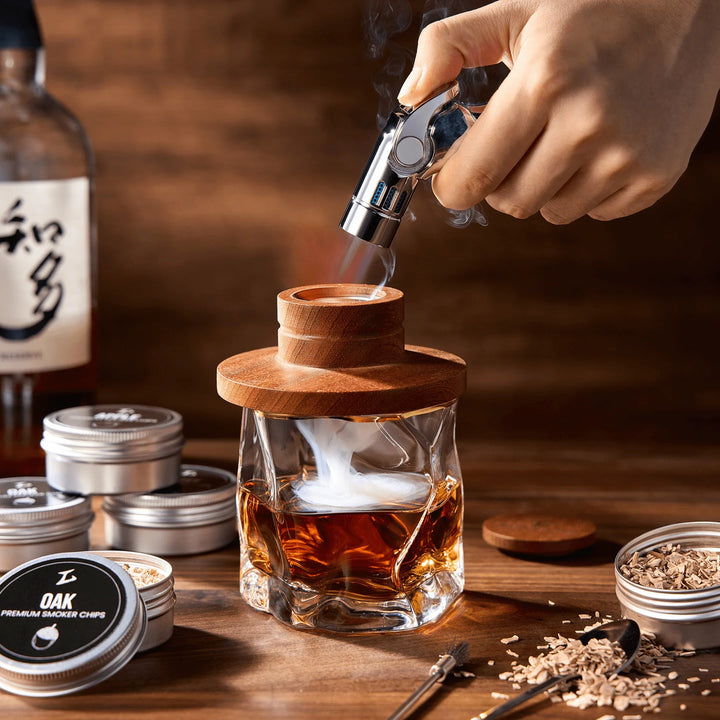 Whisky & Cocktail Smoker Kit with Torch