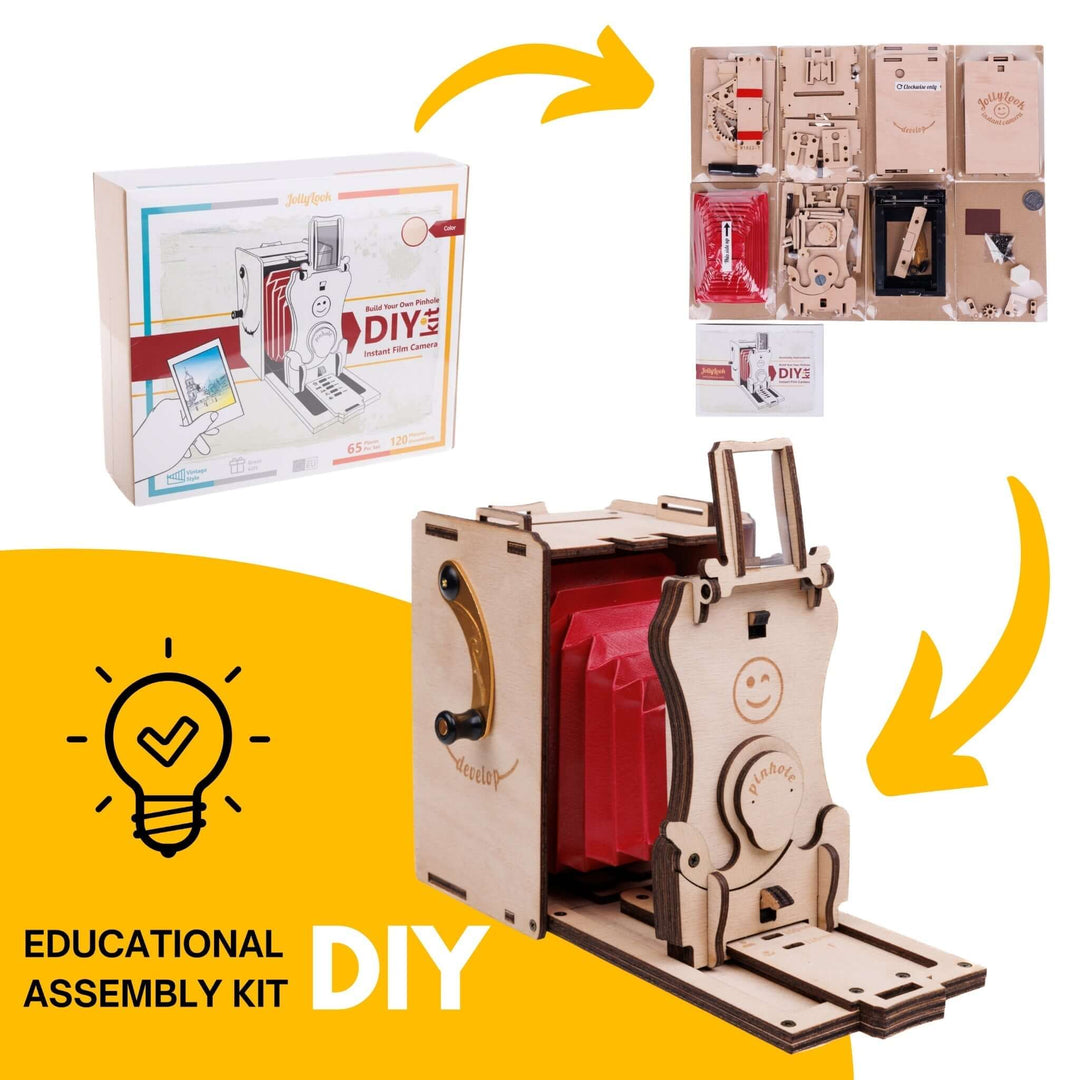 Pinhole Mini Instant Film Camera Building Set - DIY Kit for Self Assembly