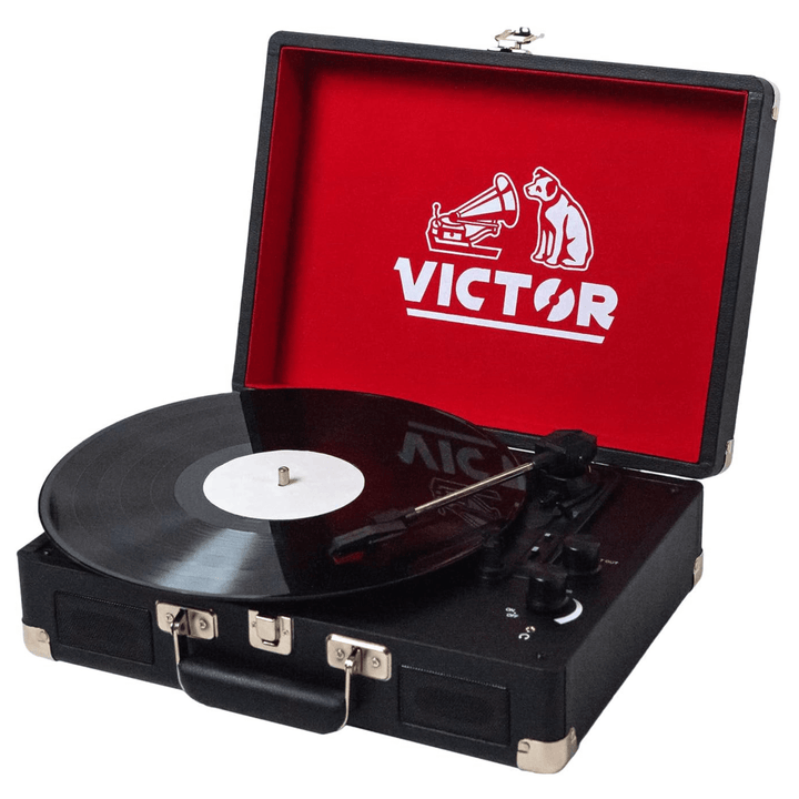 Victor Metro Portable Suitcase Turntable with Dual Bluetooth