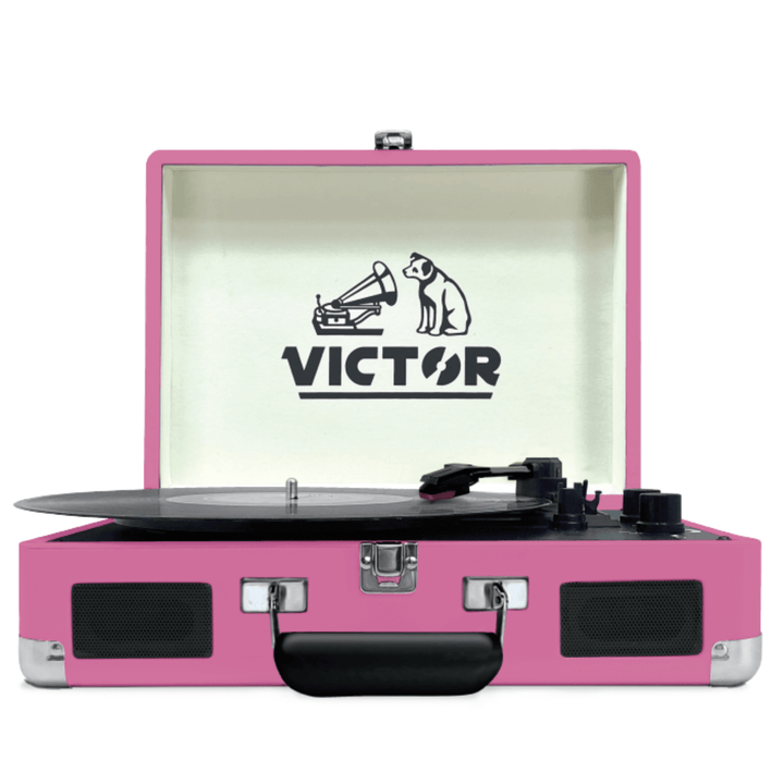 Victor Metro Portable Suitcase Turntable with Dual Bluetooth
