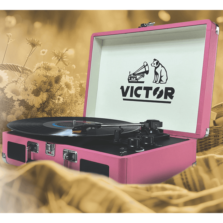 Victor Metro Portable Suitcase Turntable with Dual Bluetooth