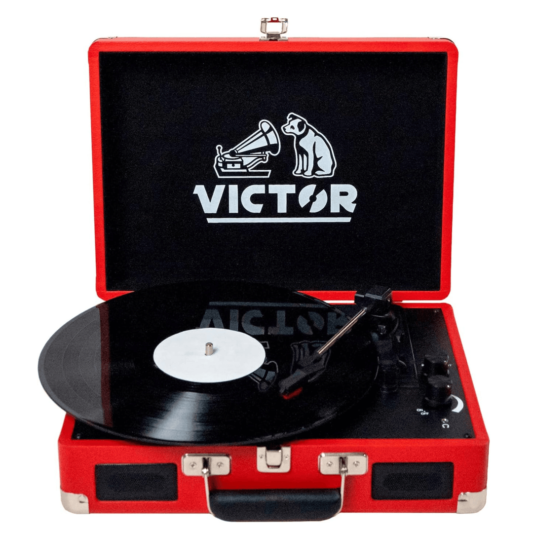 Victor Metro Portable Suitcase Turntable with Dual Bluetooth