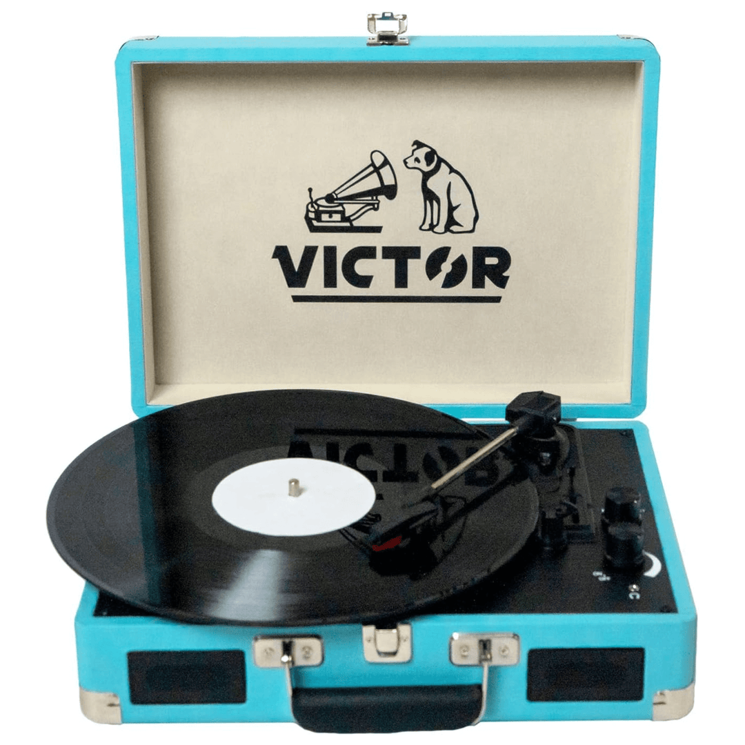 Victor Metro Portable Suitcase Turntable with Dual Bluetooth