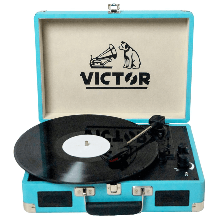 Victor Metro Portable Suitcase Turntable with Dual Bluetooth