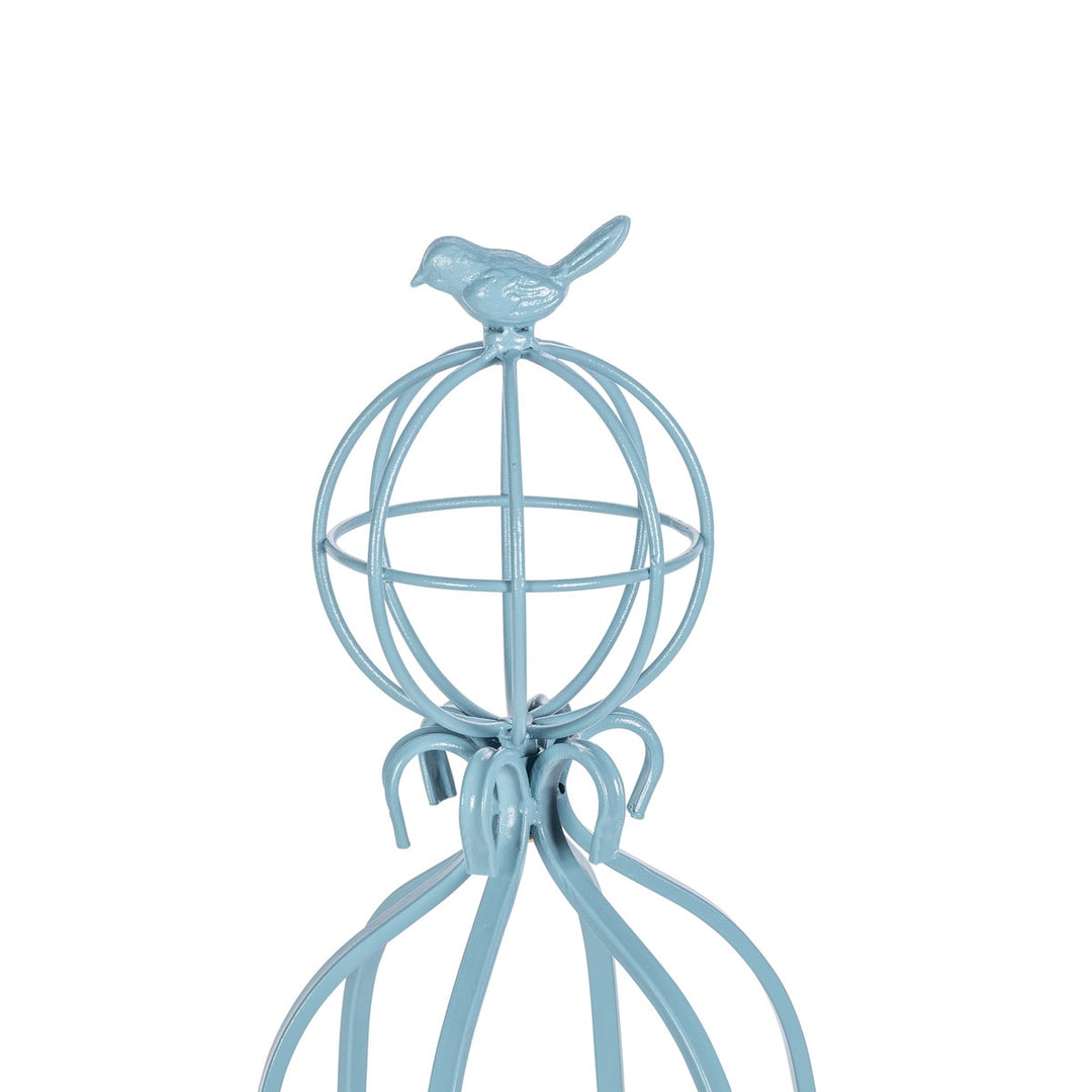 Fleur-de-Lis Planter Obelisk, Small, Provence Blue