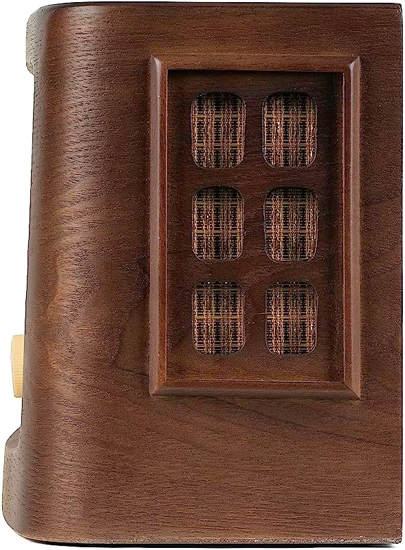 Wooden electronic device with copper contacts