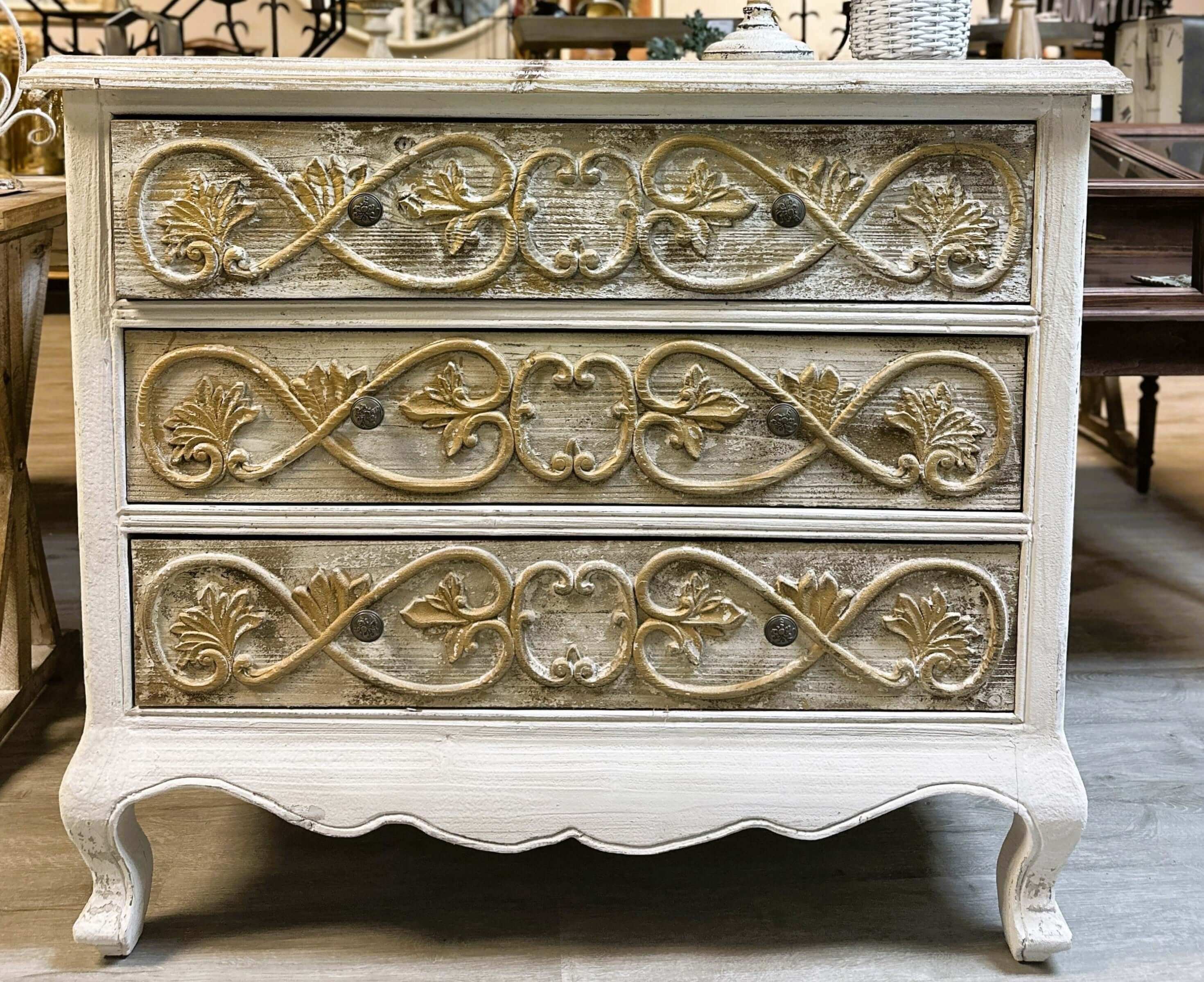 Vintage French Provincial Dresser | Three Drawers – Vintage Shopper