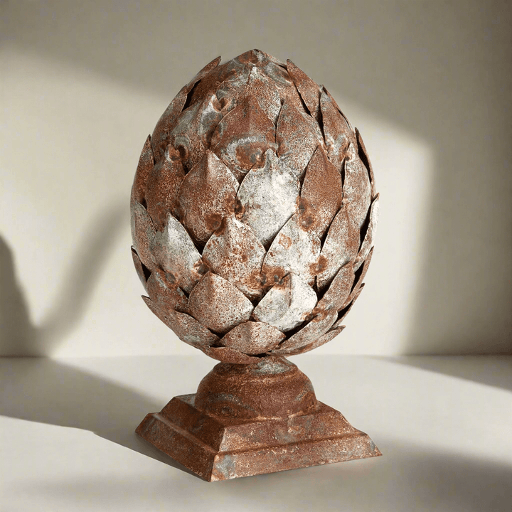 Vintage Galvanized Metal Artichoke Finial