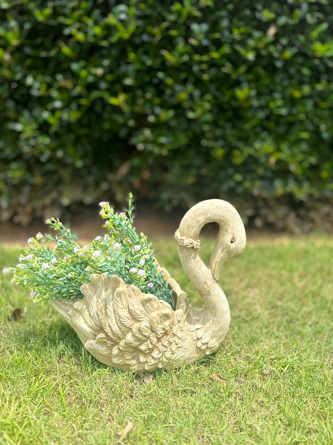 plastic goose planter Cottagecore Vintage Goose Planter