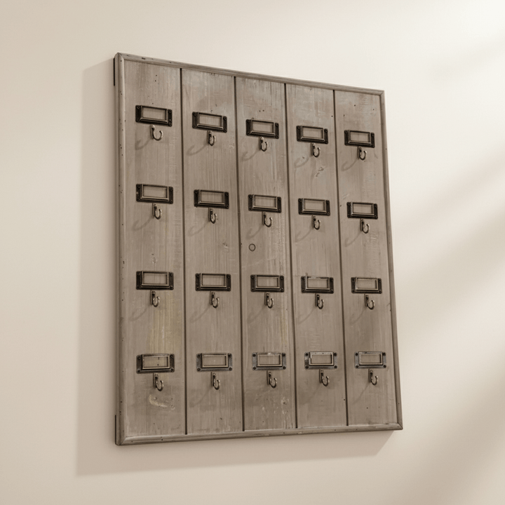 Vintage Hotel Key Rack