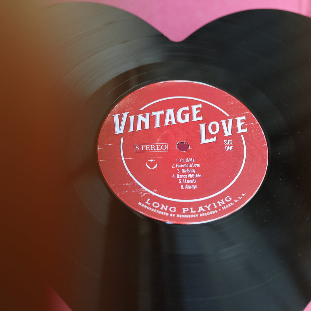 Upcycled Vinyl Record Heart Wall Art