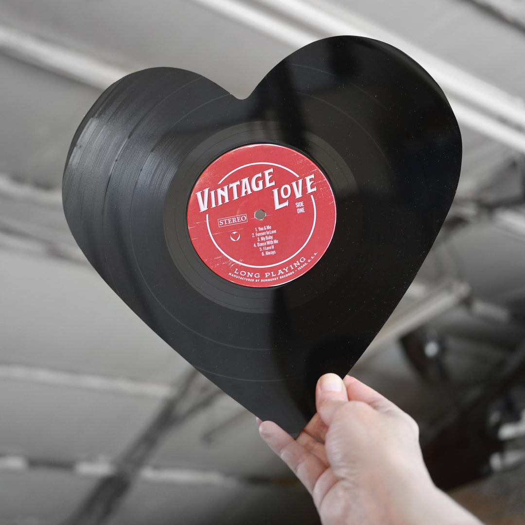 Upcycled Vinyl Record Heart Wall Art