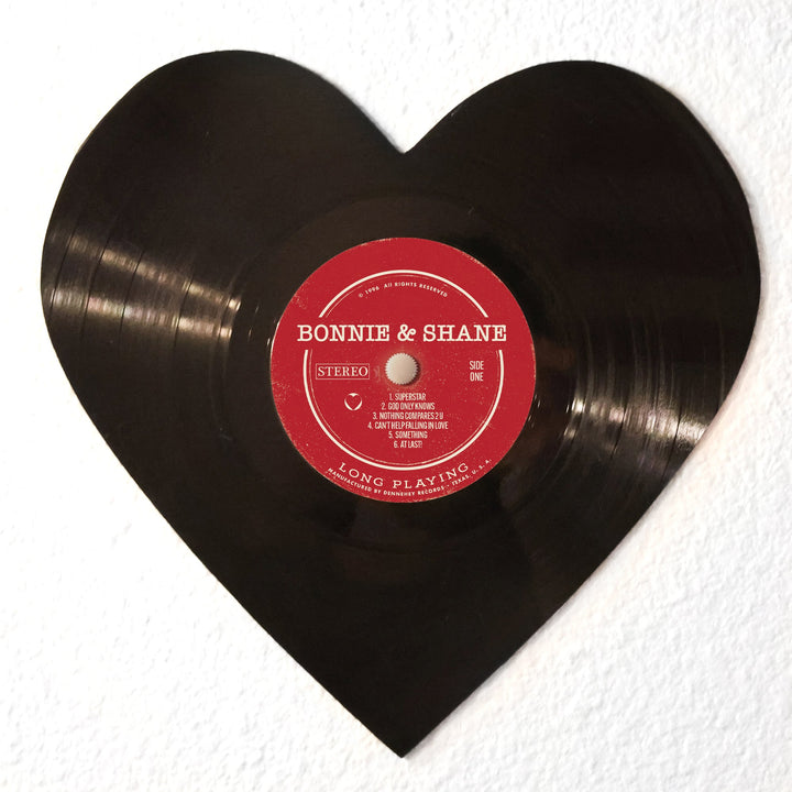 Upcycled Vinyl Record Heart Wall Art