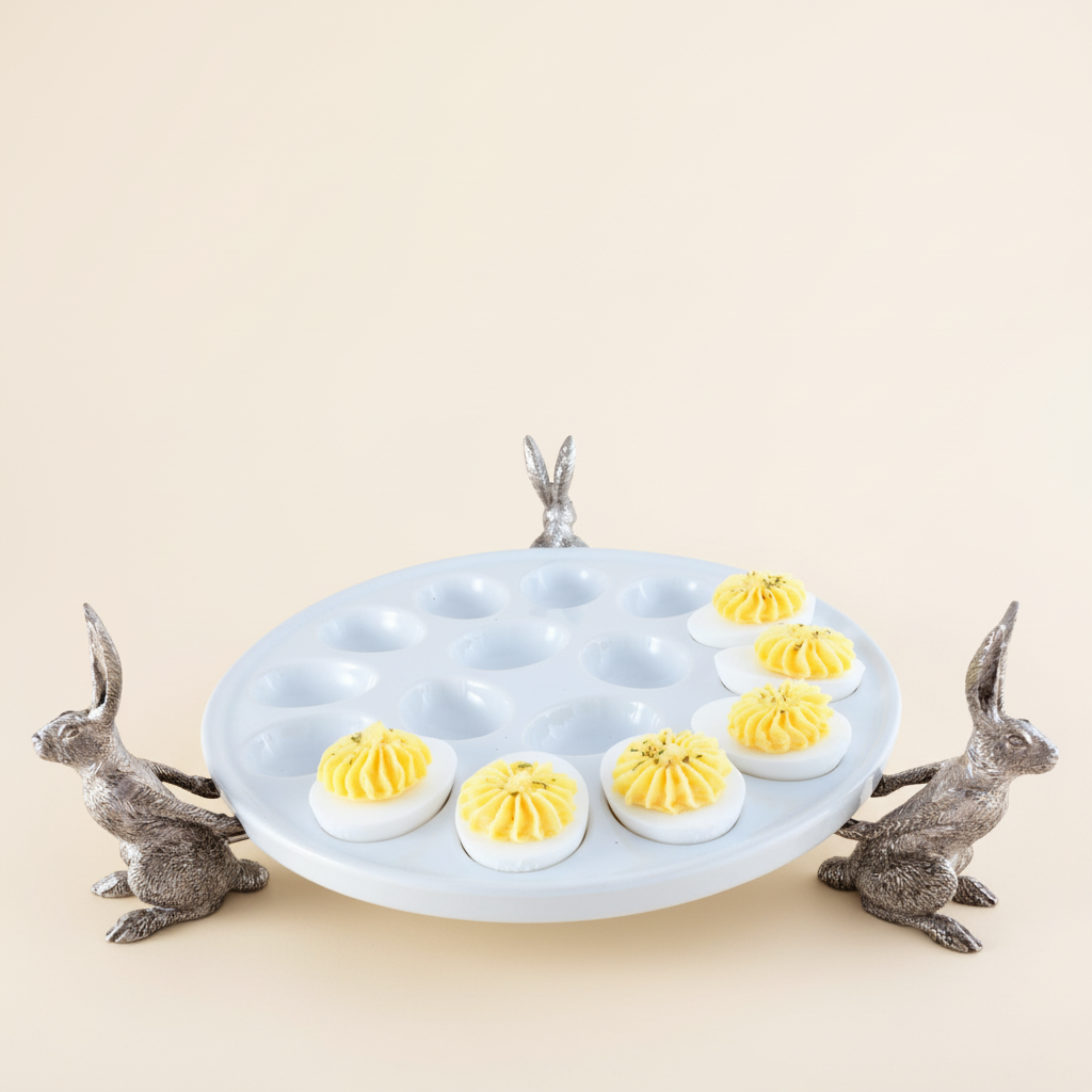 Whimsical Rabbit Deviled Egg Platter