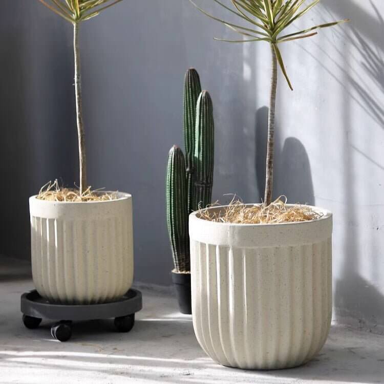 Nordic Vertical Stripe Flower Pot