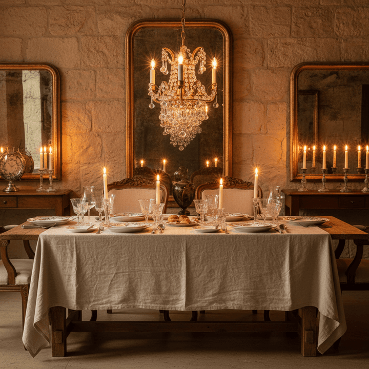 Antique Gold Leaf Italian Mini Crystal Chandelier