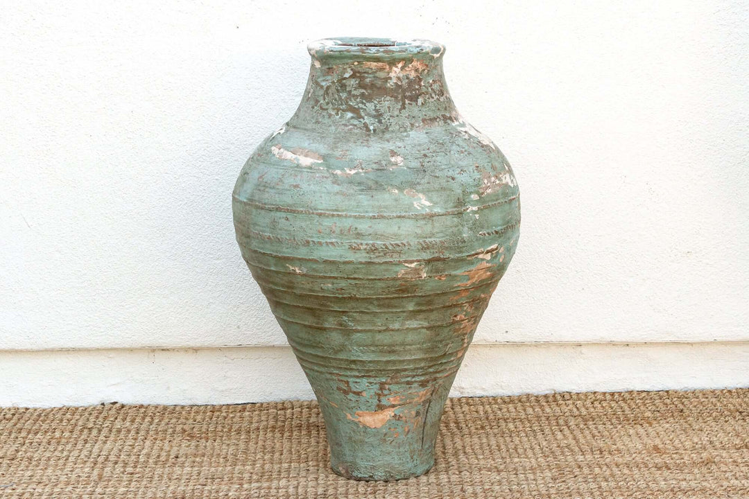 Antique Mediterranean Terracotta Pottery Vessel showcasing coastal and crafted elegance