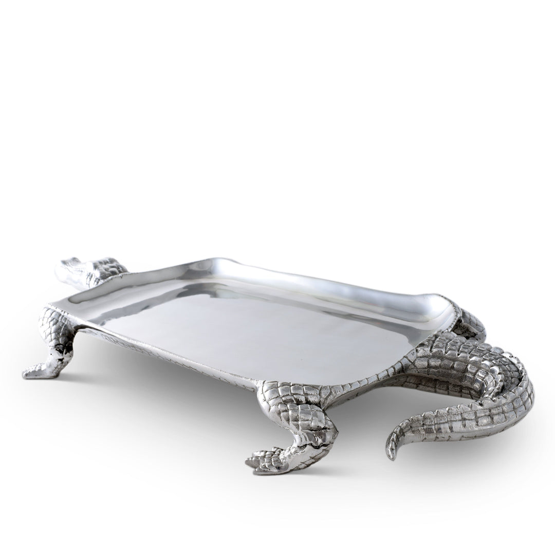 Alligator Figural Platter