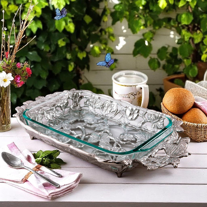 Butterfly Pyrex Holder 3qt