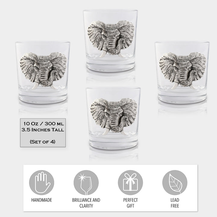 Elephant Bar Glasses Set of 4
