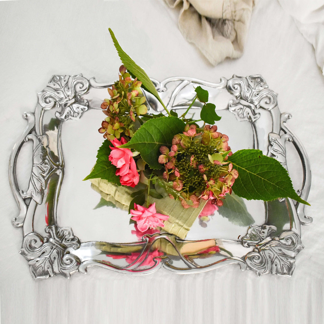 Fleur-De-Lis Rectangle Tray