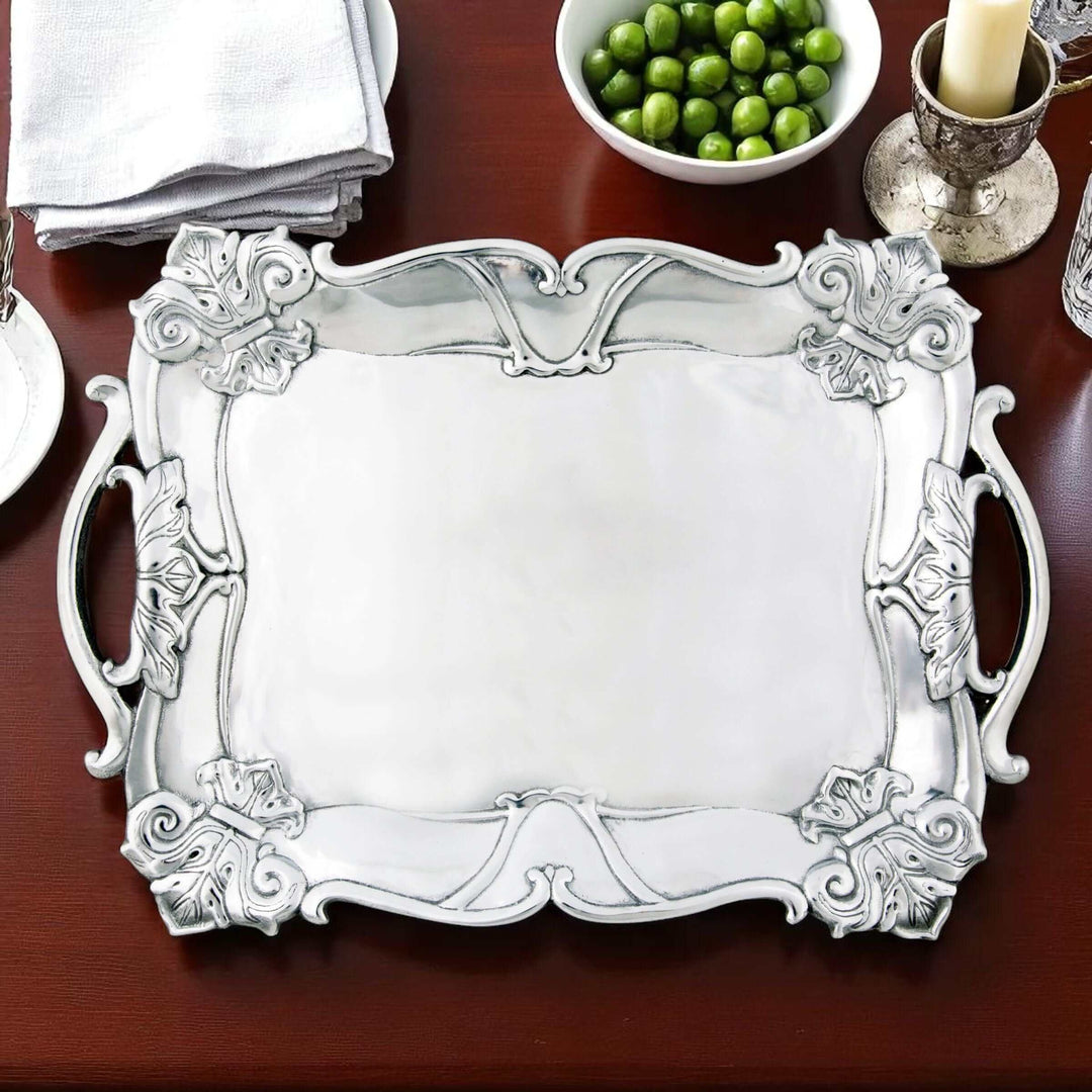 Fleur-De-Lis Rectangle Tray