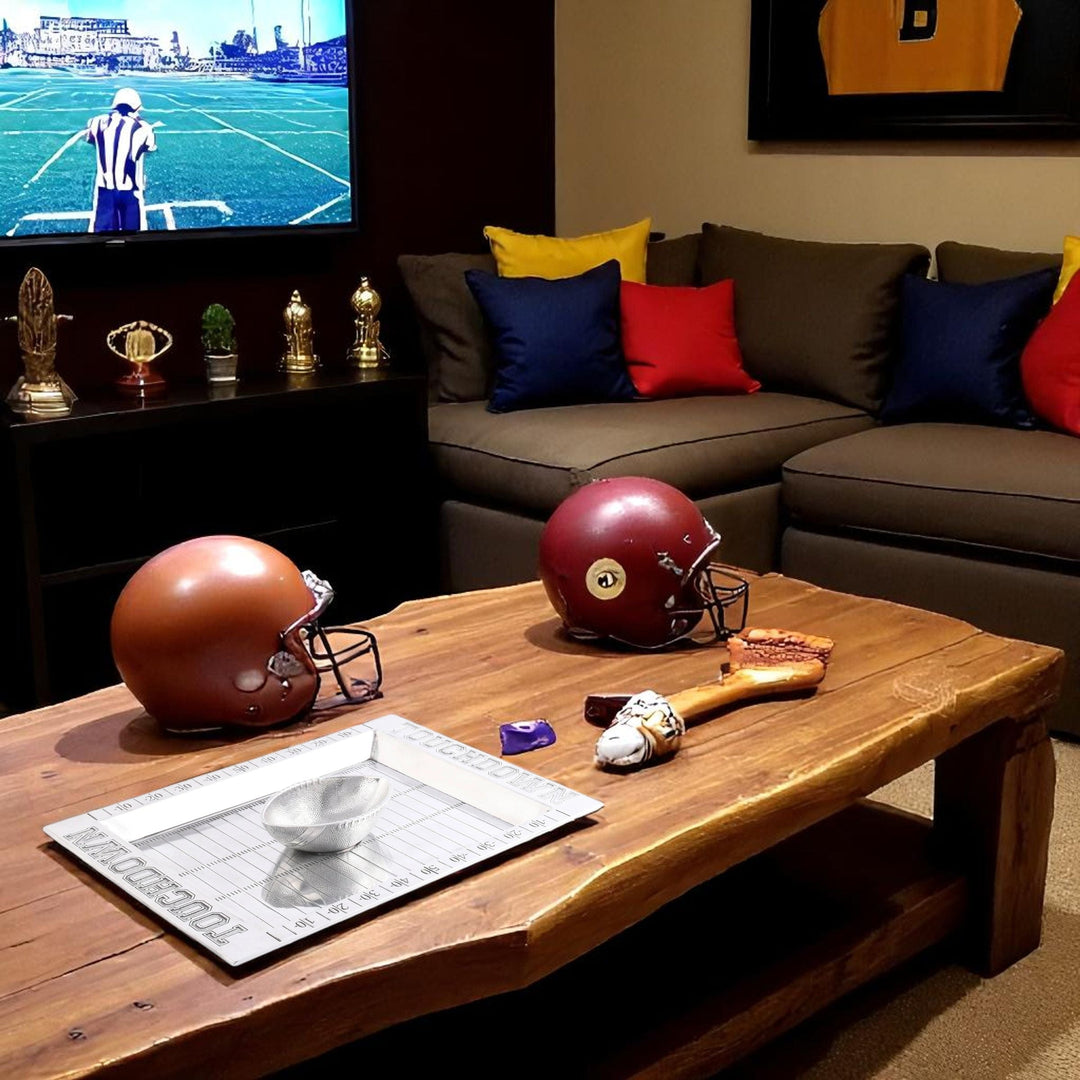 Football Field Chip and Dip Tray and Bowl