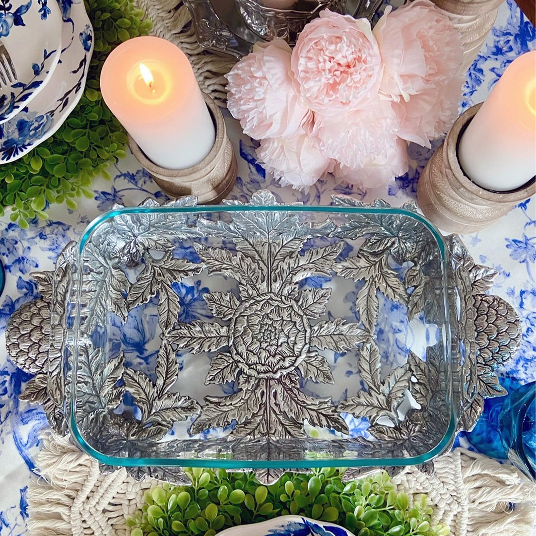 Artichoke Pyrex Holder 3qt