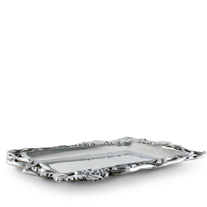 Grape Open Vine Rectangle Tray
